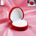 Premium Heart-Shaped Velvet Jewellery Ring Box (1 Pc) by Your Brand