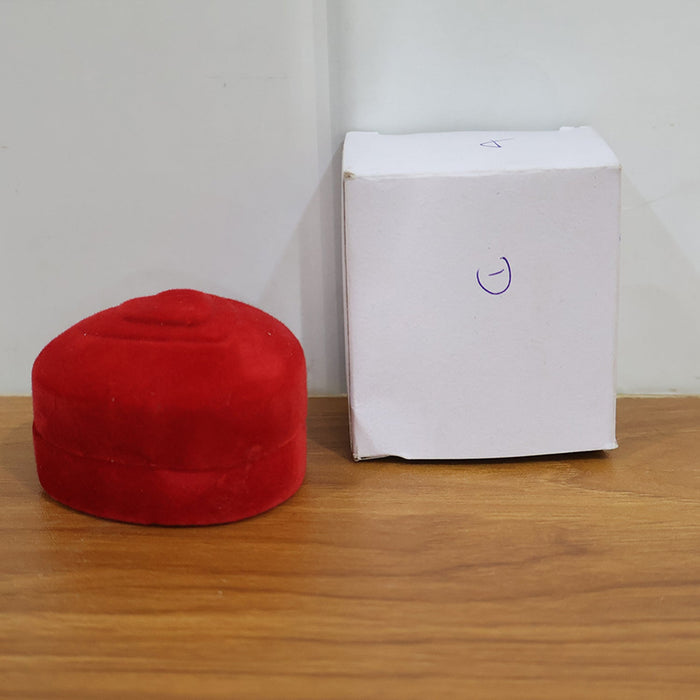 Premium Heart-Shaped Velvet Jewellery Ring Box (1 Pc) by Your Brand