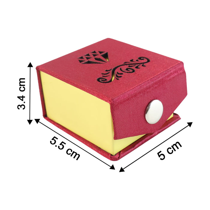 Premium Elegant Ring Gift Box with Soft Velvet Cushion by Your Brand