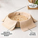 Pure Cotton Roti Mate Cloth, Round roti Cover (51 × 51 Cm, 1 Pc) by Your Brand