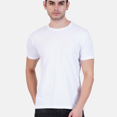 Pure Cotton T-Shirt for Men and Women - White