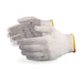 Unisex Knitted / Sewing Cotton Plain Hand Gloves Raw White by Your Brand