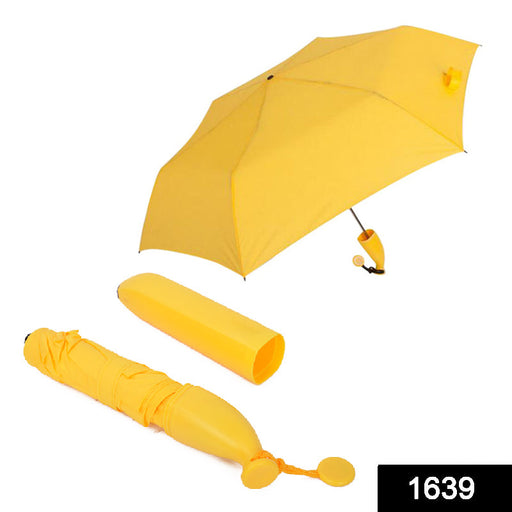Stylish Banana Shaped Mini Foldable Umbrella by Your Brand
