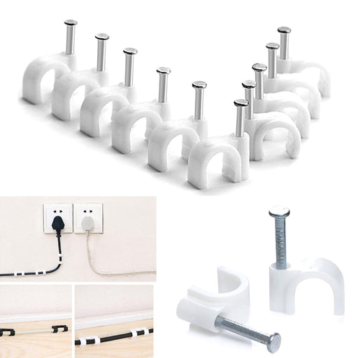 100 Pc 6MM Cable Clips for Securing Wires on Walls by Your Brand