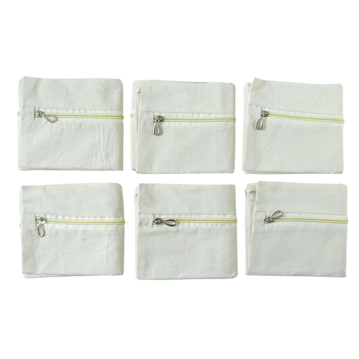 Zip Closure Saree Storage Bag (14.5x16.5 cm, Pack of 6) by Your Brand