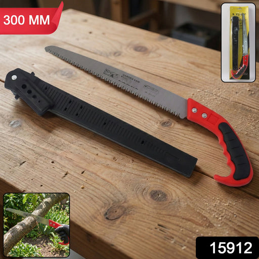 Heavy-Duty 300 MM Manual Garden Pruning Saw (1 Pc) by Your Brand