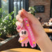 Cute Cartoon Character Rainbow Strap Keychain (1 Pc) by Your Brand