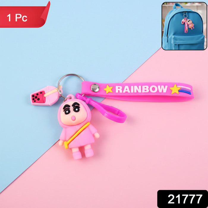 Cute Cartoon Character Rainbow Strap Keychain (1 Pc) by Your Brand