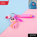 Cute Cartoon Character Rainbow Strap Keychain (1 Pc) by Your Brand