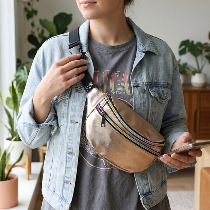 Premium Waist Bag with Adjustable Strap 10x22 Cm 1 Pc by Your Brand