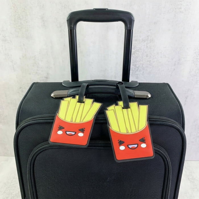 Cute French Fries Design Travel Identification Luggage Bag Tag by Your Brand