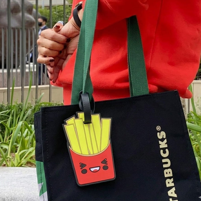 Cute French Fries Design Travel Identification Luggage Bag Tag by Your Brand