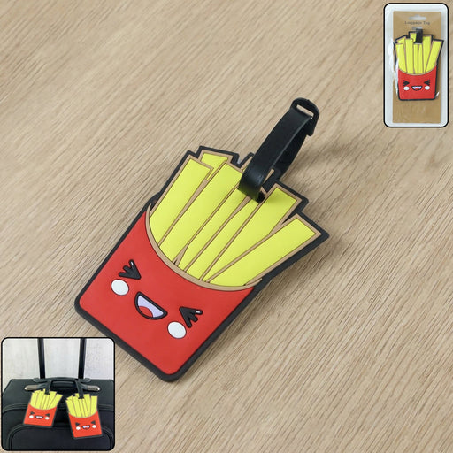 Cute French Fries Design Travel Identification Luggage Bag Tag by Your Brand