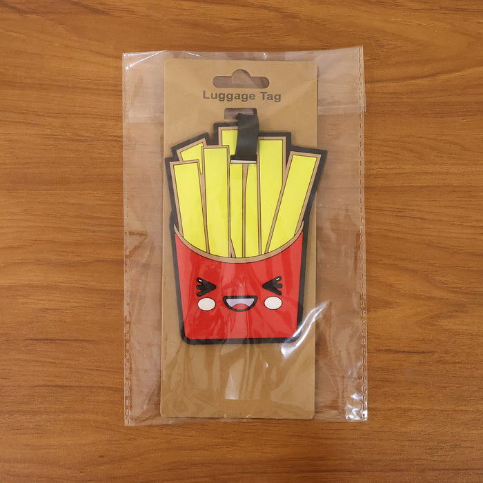 Cute French Fries Design Travel Identification Luggage Bag Tag by Your Brand