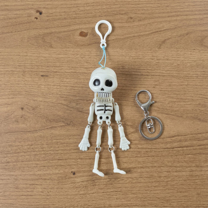 Skeleton Doll Keychain with Metal Keychain Hook (2 Pc) by Your Brand
