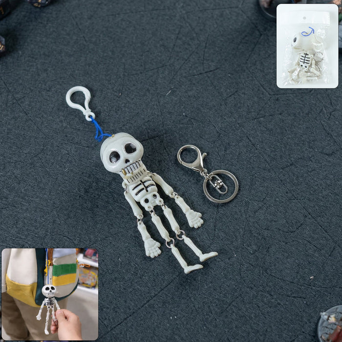 Skeleton Doll Keychain with Metal Keychain Hook (2 Pc) by Your Brand