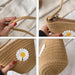 Stylish Jute Crossbody Sling Bag (1 Pc, 17x23 Cm) by Your Brand