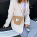 Stylish Jute Crossbody Sling Bag (1 Pc, 17x23 Cm) by Your Brand