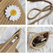 Stylish Jute Crossbody Sling Bag (1 Pc, 17x23 Cm) by Your Brand