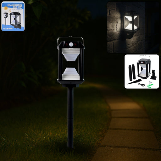 Premium Solar Induction LED Wall Lamp with Motion Sensor (1 Set) by Your Brand