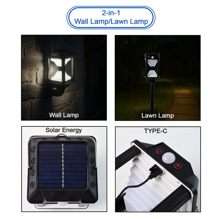 Premium Solar Induction LED Wall Lamp with Motion Sensor (1 Set) by Your Brand