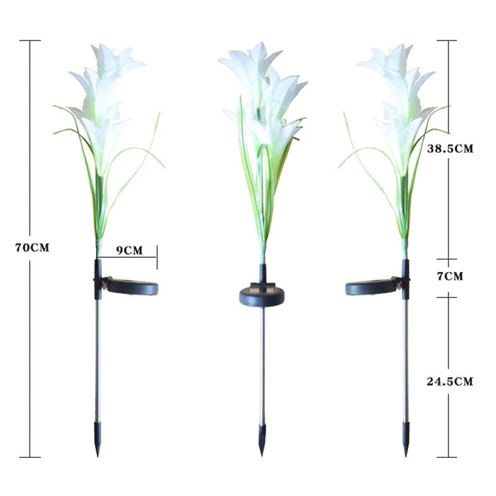 Solar Garden Flower Lights - (2Pc Set) by Your Brand