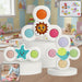 White Baby Spinner Toy Set – Sensory Suction Spin Toys (3 Pc Set) by Your Brand
