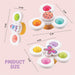 White Baby Spinner Toy Set – Sensory Suction Spin Toys (3 Pc Set) by Your Brand