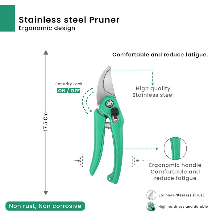Garden Shears Pruners Scissor for Cutting Branches, Flowers, Leaves, Pruning Seeds by Your Brand