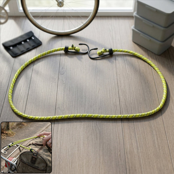 Heavy Duty Luggage Rope Elastic Bungee Cord Luggage Rope with Hooks 90 Cm 1 Pc