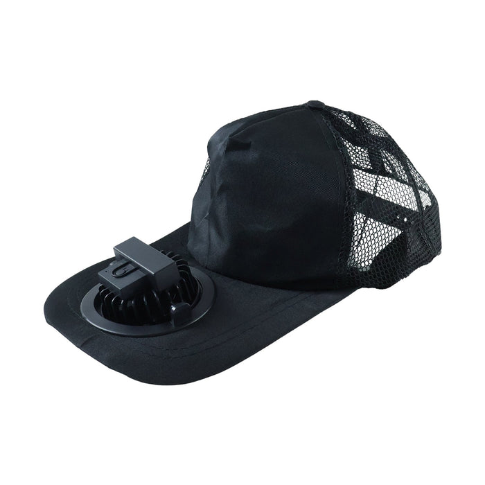 Portable USB Rechargeable Cooling Cap with Built in Mini Fan (1 Pc ) by Your Brand