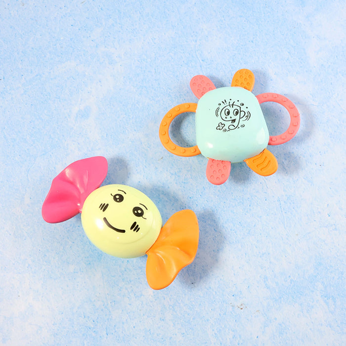 Play Cart Tiny Joys Rattle Toy Set – 6-in-1 Baby Rattles by Your Brand