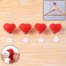 Heart-shaped Knob Pulls Toilet Press Button (4 Pc) by Your Brand