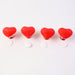 Heart-shaped Knob Pulls Toilet Press Button (4 Pc) by Your Brand