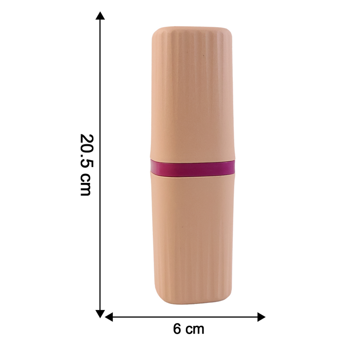 Plastic Hygienic Toothbrush Travel Portable Case (2 Pc)