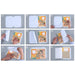 Premium Transparent Adhesive Book Cover Sheets (Mix Size / 30 Pc) by Your Brand
