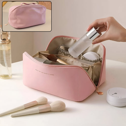 Portable Multi-Compartment Makeup & Toiletry Organizer Pouch (1 Pc) by Your Brand