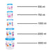 Airtight food storage container set for pantry organization