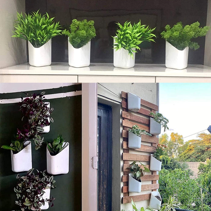 Plastic Vertical Hanging Planter Pot, Multicolour, by Your Brand