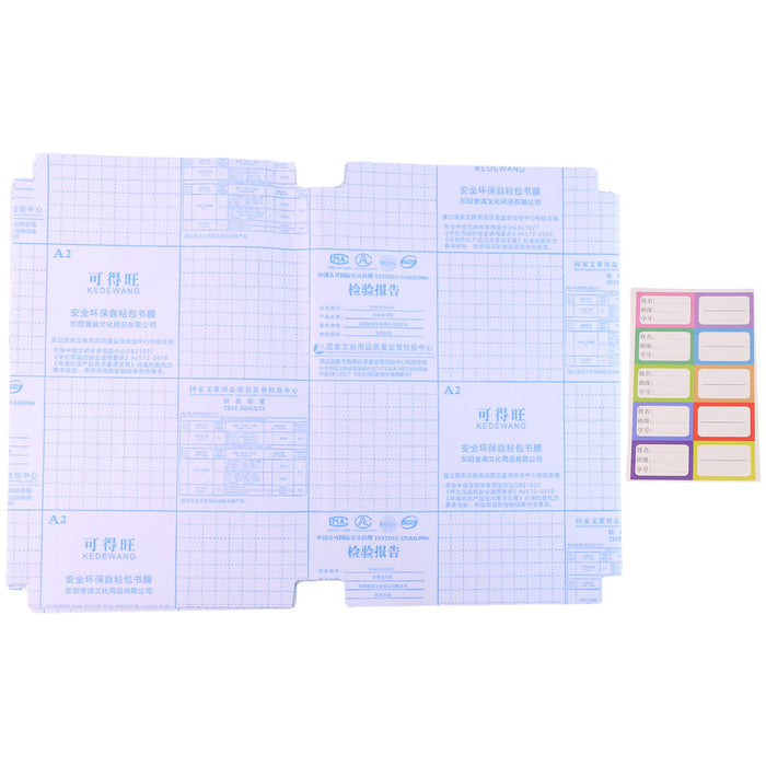 Premium Transparent Adhesive Book Cover Sheets (Mix Size / 30 Pc) by Your Brand