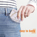Compact Marble Finish Snap Button Card Holder Wallet (1 Pc) by Your Brand