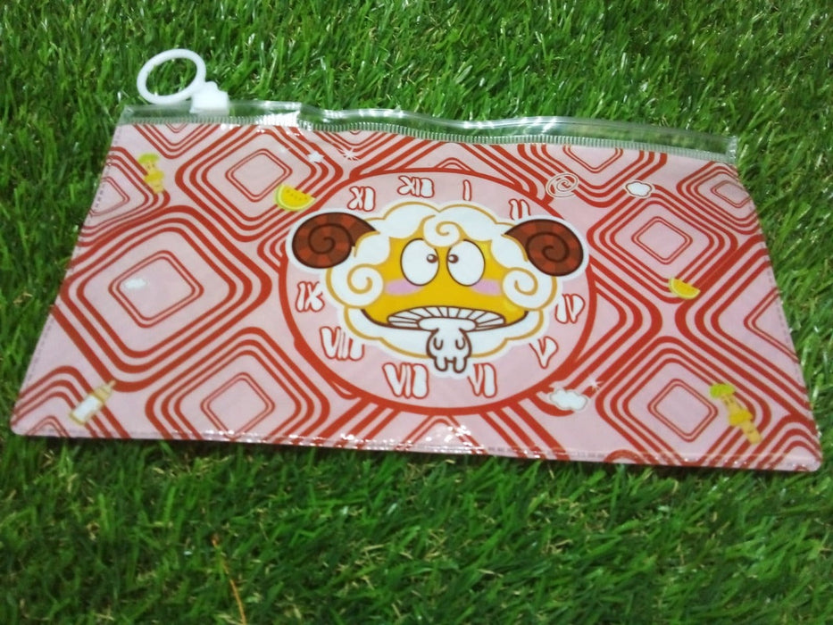 20 Pc Red Printed Pouch For Carrying Stationary Stuffs And All By The Students. by Your Brand
