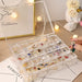 Acrylic jewellery organizer 2 layers open showing compartment capacity India