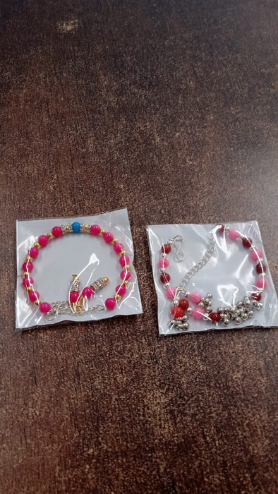 Traditional and Trendy Beaded Bracelet with Adjustable Chain (1 Pc) by Your Brand