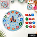 Aditi Wooden Educational Learning Clock Toy with Movable Hands by Your Brand