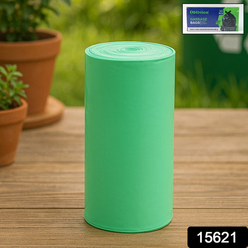 Green Compostable Corn Starch Garbage Bags (17" x 19") by Your Brand