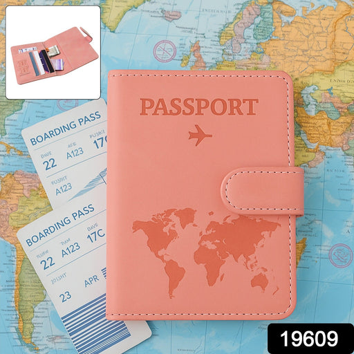 Premium World Map Design Travel Passport Holder & Wallet (15x11cm / 1 Pc) by Your Brand