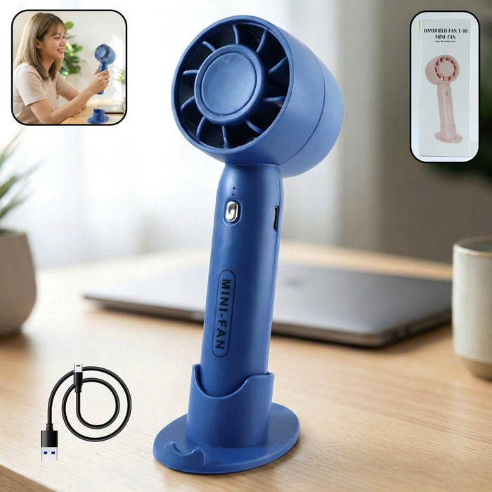 Rechargeable Mini Handheld Fan (1 Pc) by Your Brand