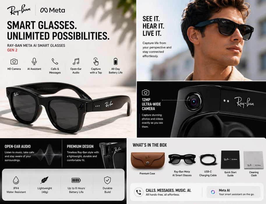 Dropdash Vintage Retro Square Sunglasses For Women And Men UV Protection - Uncategorized Kids