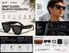 Dropdash Vintage Retro Square Sunglasses For Women And Men UV Protection - Uncategorized Kids